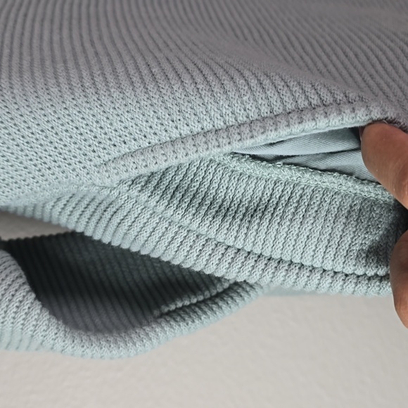 Madewell mockneck horizontal ribbed sweater size Medium. - Picture 7 of 11